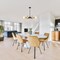 Designers Fountain Gatsby 6-Light Matte Black Mid-Century Modern Geometric Chandelier for Dining Rooms D306M-6CH-MB - alternate 4